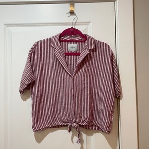 NWOT Rails cropped button up